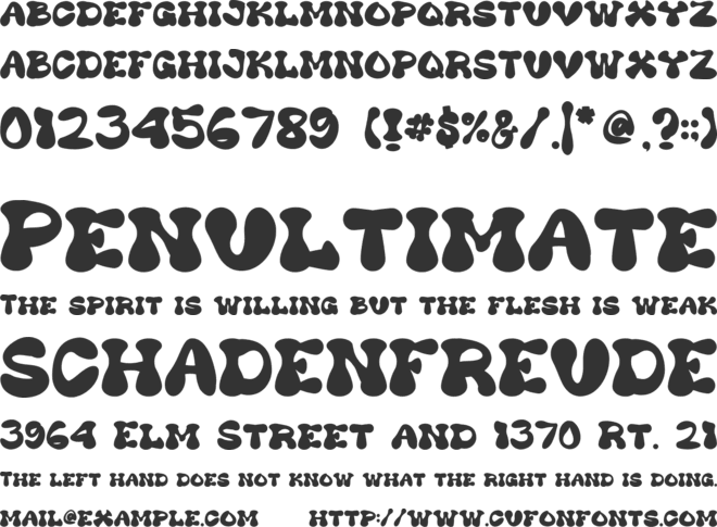 Mini Tipsy font preview