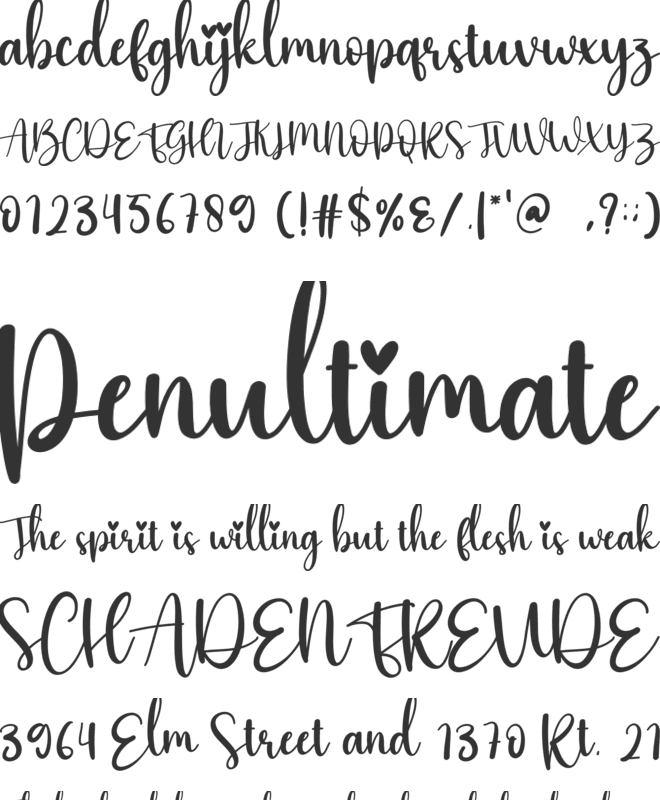 Anybaby font preview