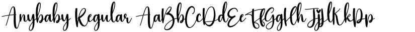 Anybaby Regular font