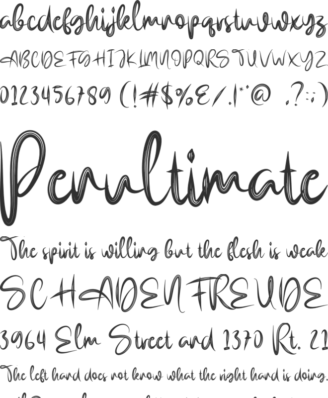 Fatherday font preview