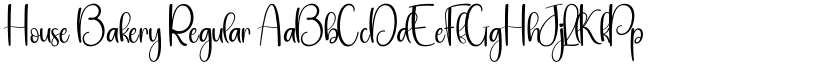 House Bakery Regular font