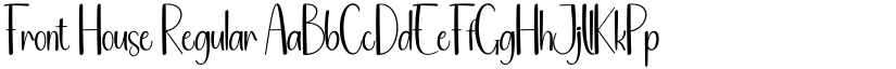 Front House Regular font
