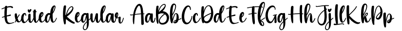 Excited Regular font