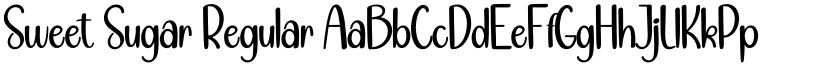 Sweet Sugar Regular font