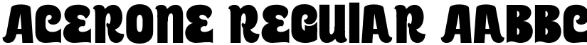 Acerone Regular font