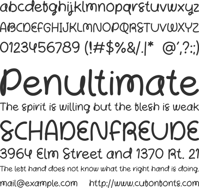 Baby Shower Time font preview