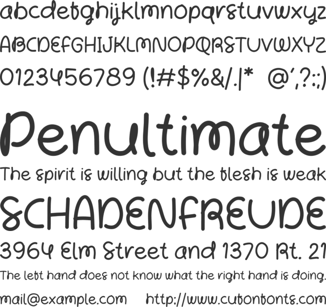 Baby Shower Time font preview