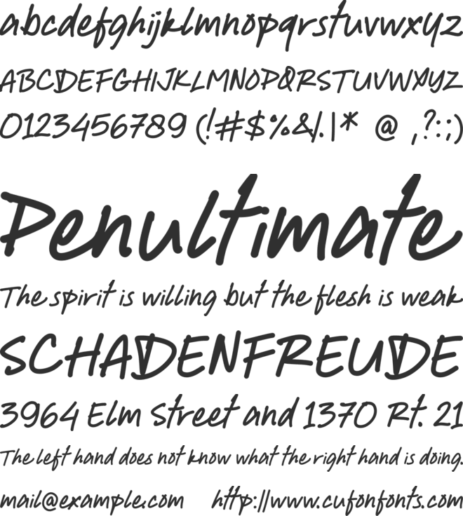 Every Dreams font preview
