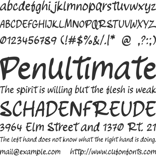 Note Marker font preview