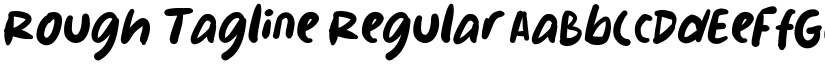 Rough Tagline Regular font