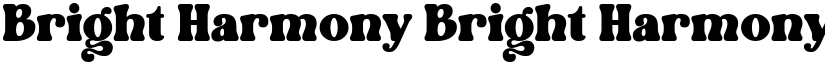 Bright Harmony Bright Harmony font