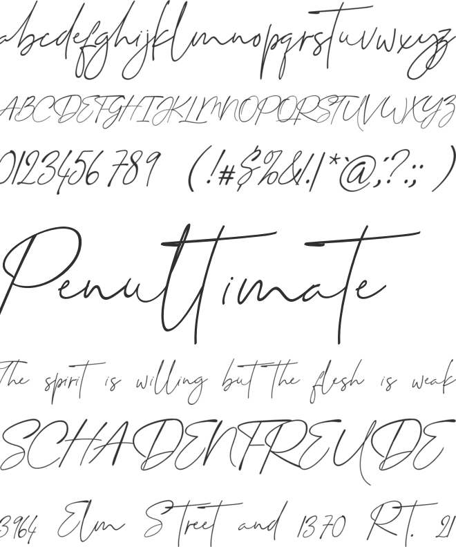 Shadhowiest font preview