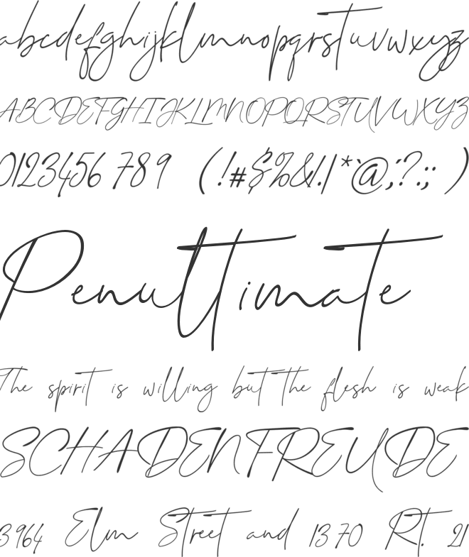 Shadhowiest font preview