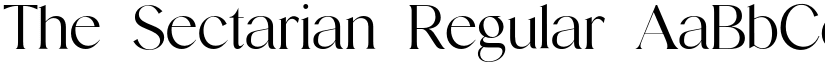 The Sectarian Regular font