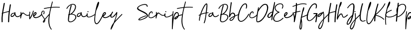 Harvest Bailey Script font