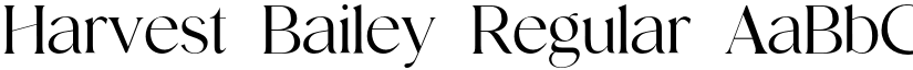 Harvest Bailey Regular font