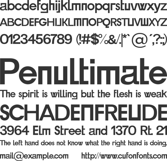 rubintek font preview