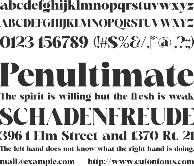 Mighe Huntera font preview