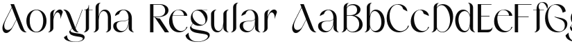 Aorytha Regular font
