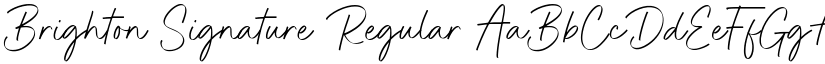 Brighton Signature font download