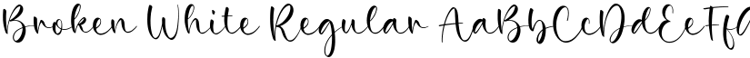 Broken White Regular font