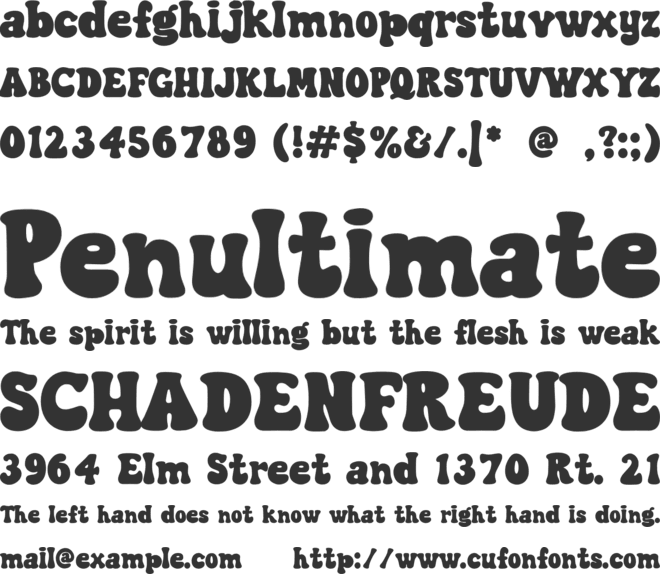 SAUDE SAUCE font preview