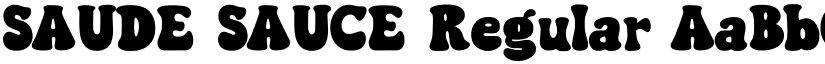 SAUDE SAUCE Regular font