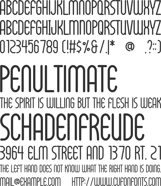 Monthena font preview