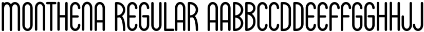 Monthena Regular font