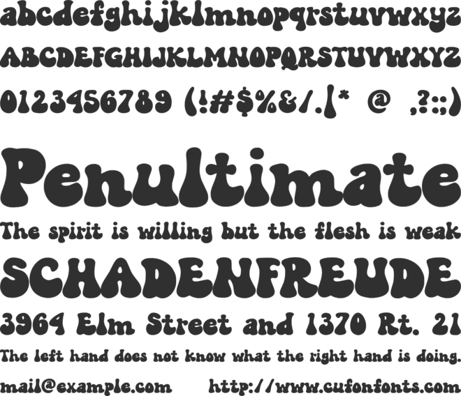 Happy Spring font preview