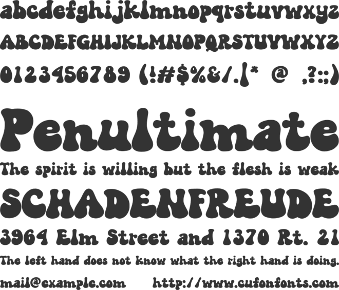 Happy Spring font preview