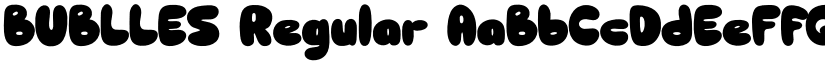 BUBLLES Regular font