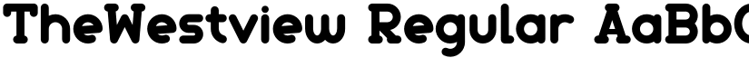 TheWestview Regular font