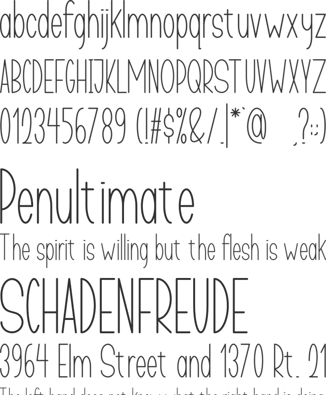 TASTY COOKIES font preview