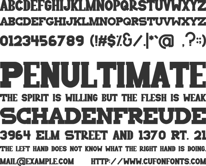 MetroBarat font preview