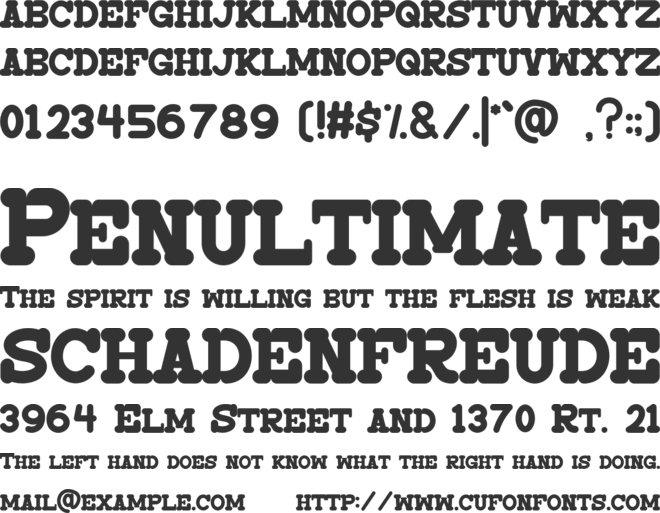 FreeCity font preview