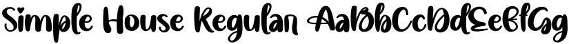 Simple House Regular font