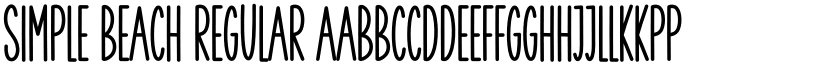 Simple Beach Regular font