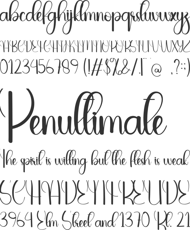 The Saturday font preview