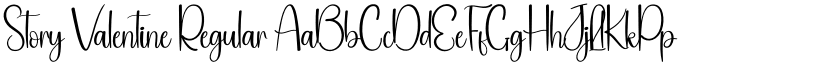 Story Valentine Regular font