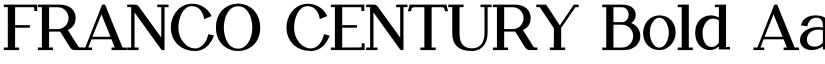 FRANCO CENTURY Bold font