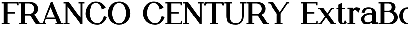 FRANCO CENTURY ExtraBold font