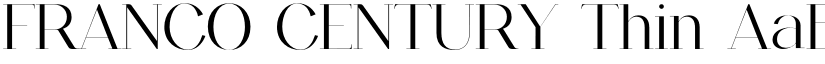 FRANCO CENTURY Thin font