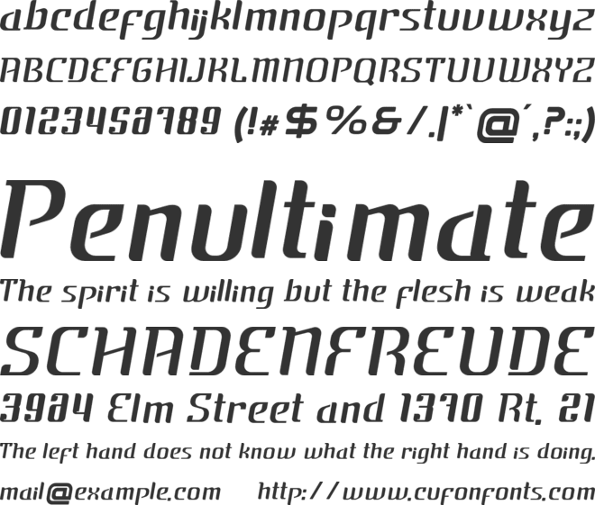 CYBERHOUSE font preview