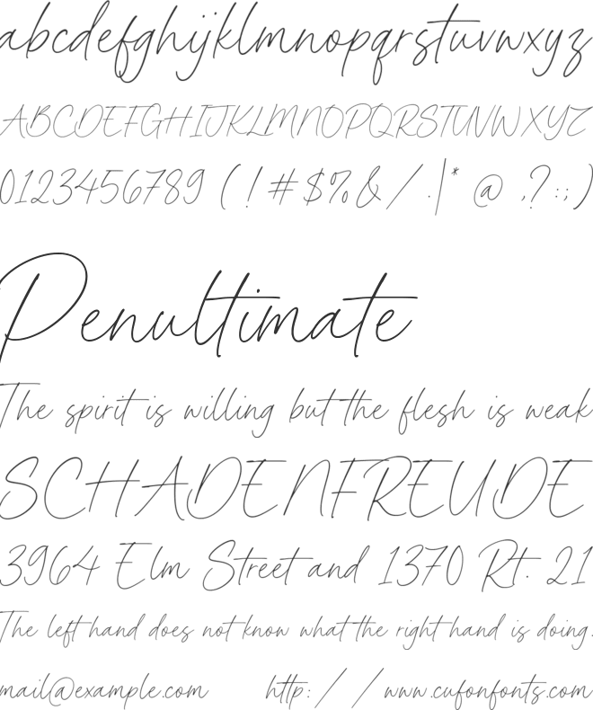 Bohemian Fashion font preview