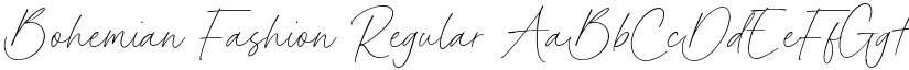Bohemian Fashion Regular font