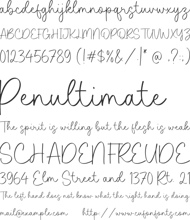 Calista Aesthetic font preview