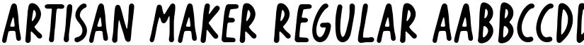 Artisan Maker Regular font