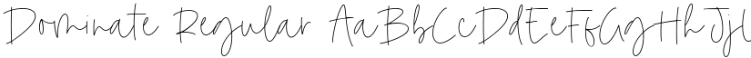 Dominate Regular font