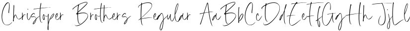 Christoper Brothers Regular font